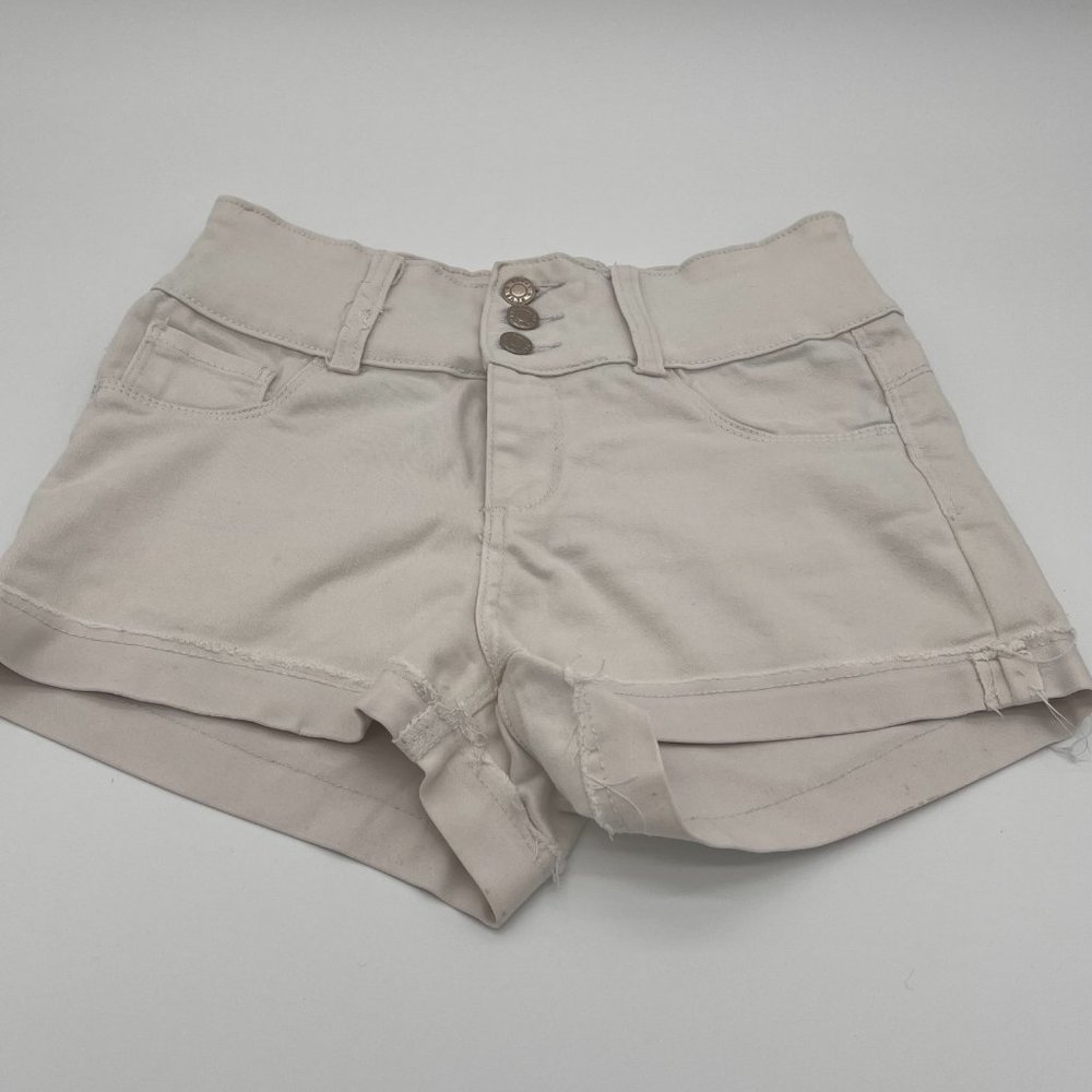 🥀 Women's / Junior White High Rise Shorts Size 7/28 - Picture 10 of 10